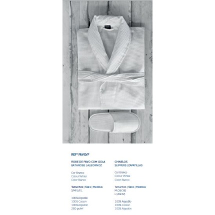 Roupão (Robe) com Gola REFª FAVO/F SPA