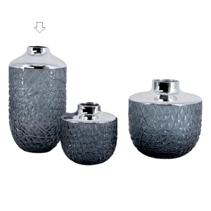 Jarra em Vidro Cinza Platina